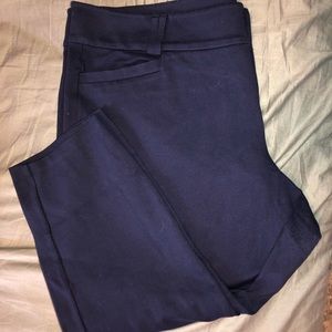 Torrid Navy Blue Cropped Dress Pants
